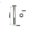 2pack - Grade 2 Shear Bolts for Rotary Cutters 1/2"
