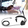 RJ9 Telephone Headset Noise Cancelling Unilateral Corded Business Headphone with