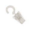 GARDINIA Hooks with Clip for Curtain Rings Diameter 28 mm,