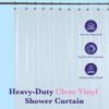 Epica Shower Curtain – Strongest Heavy-Duty Clear Vinyl 72x72 Shower