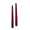Cereria Di Giorgio 10 Candele Coniche Rosso Scuro 25x2,2 cm
