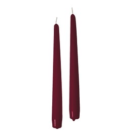 Cereria Di Giorgio 10 Candele Coniche Rosso Scuro 25x2,2 cm 7 Ore