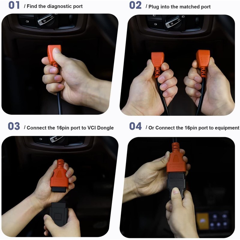 Foxwell 12+8 Pin Adapter Car Diagnostic Cable For FCA Chrysler