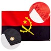 Runesol Angola Flag, 91x152cm, 3ft x 5ft, 4 Grommets, Eyelet
