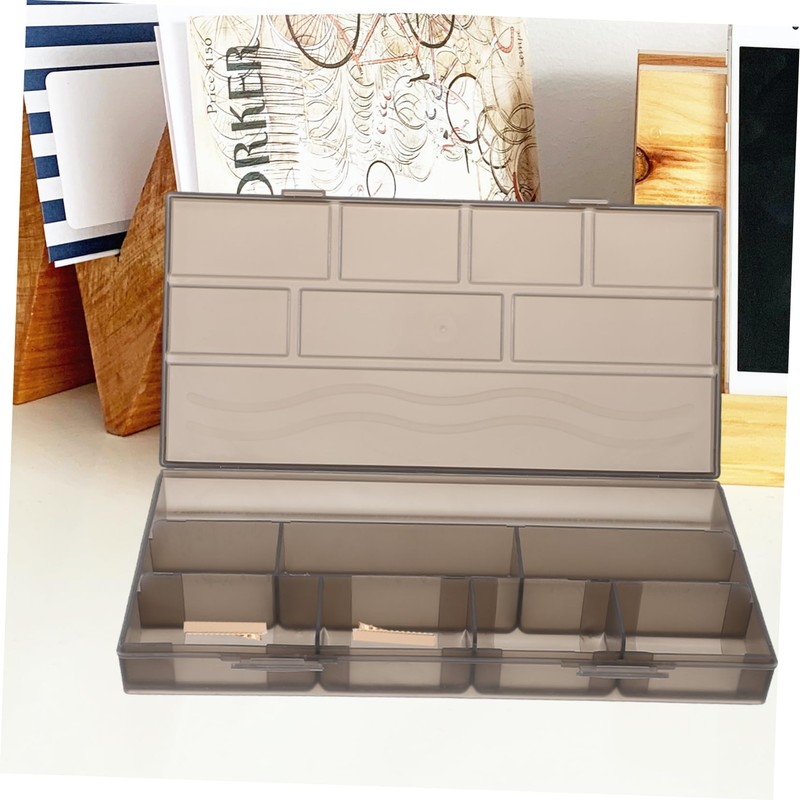 WOONEKY 1pc Hair Storage Box Comb Clip Container Styling Tool