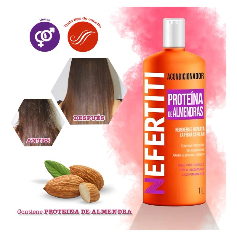 Shampoo + Acondicionador Almendras Cabello Dañado
