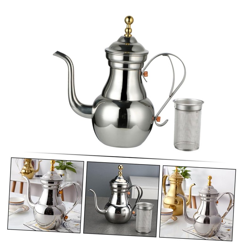MAGICLULU Stainless Steel Pot Filter Tea Kettle Court Pot Multi-Function