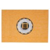 Square Shower Drain, 4-Inch Polished Gold Kit with Bonding Flange,