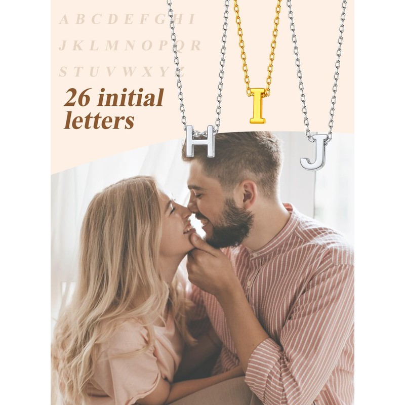 FindChic P Necklace Monogram Initial Necklace Jewelry Letters