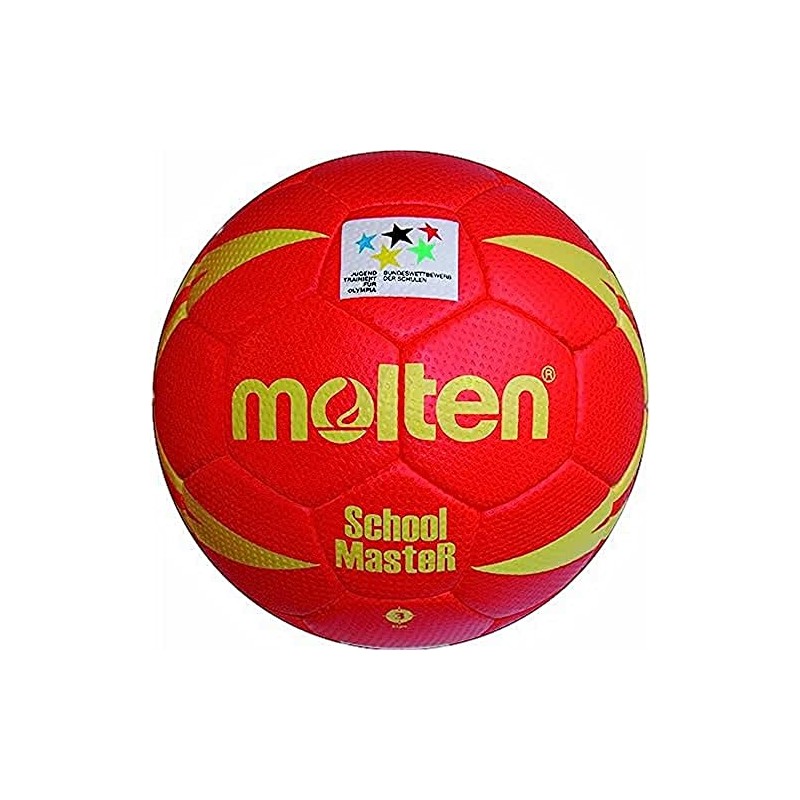 Molten Unisex's School Master Kids Handball Ball Gr. 3, red/Yellow,