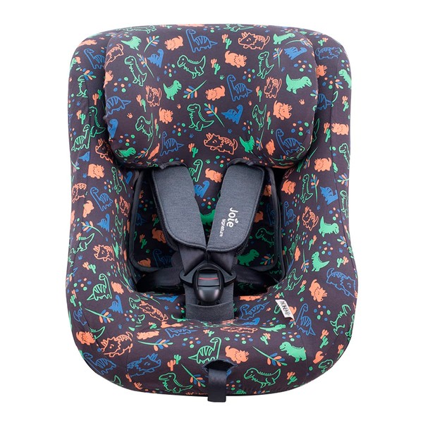 JYOKO KIDS Cotton Baby Car Seat Cover Compatible with Joie Spin 360, Nuna REBL (Happy Dino)