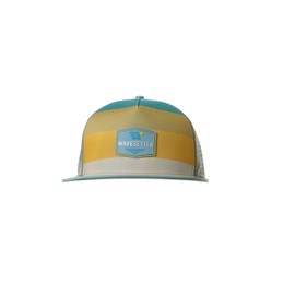 WAVESETTER - Premium Trucker Hats for Men/Women | Boys/Girls Snapback Caps | Lightweight, Breathable | Flat Brim (US, Alpha, Medium, Large, Seagrass Drift)