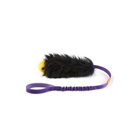 HOWGO Dog Rope Toy,Dog Bungee Chaser Toy 100% Sheepskin,Sheep Smell Tug Toy for All Breeds(Purple, Large with Ball)
