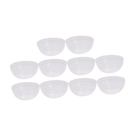 FRCOLOR 30pcs Face Mask Mixing Bowl Set Soft White Pvc Bowl for Beauty Hair Care
