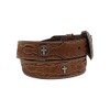 ARIAT Men's Tooled Cross Western Belt Brown 42