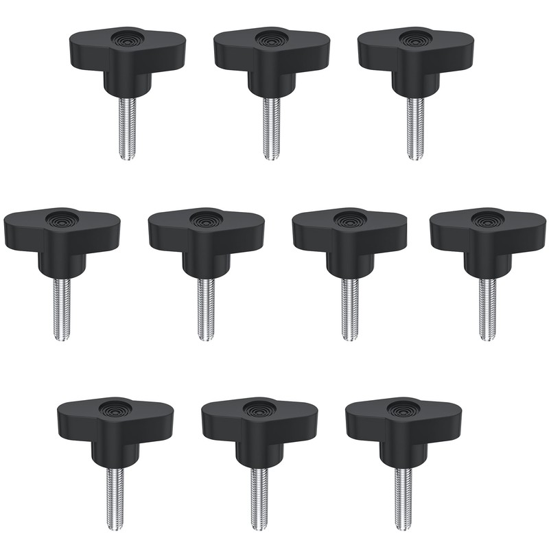 10 PCS M6 Handle Nuts,One Shape Clamping Screw Knobs