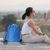 Sliverdew 2 Pcs Blue Drawstring Backpack - Sports Cinch Sack,