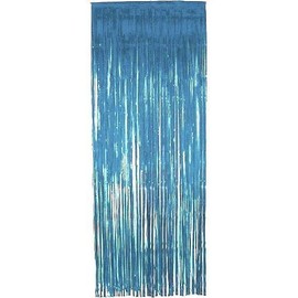 Henbrandt Baby Blue Foil Shimmer Curtain