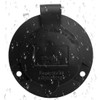 Nema 5-20R Flanged Outlet with Waterproof Cover, 5-20R 20A 125V