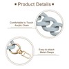 QUARKZMAN Acrylic Handbag Chain Strap 17.7 Inch Flat Handbag Replacement