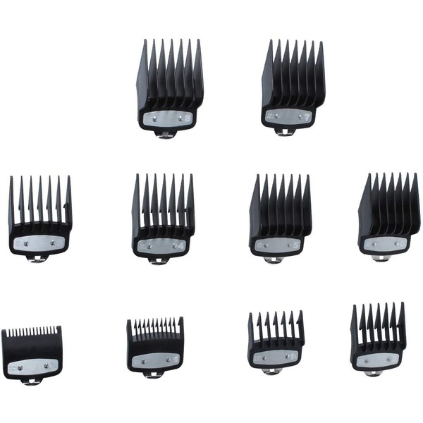 Poweka 10 Pcs Replacement Cutting Guides for Hair Clippers Professional Hairdressing Combs