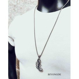 BIYONGDE Vintage King of Scorpion Pendant, 24 inches Chain Necklace, Mens, Stainless Steel Scorpion Pendant