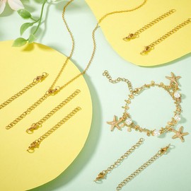 UNICRAFTALE 30Pcs Jewelry Chain Extenders Necklace Extenders for DIY