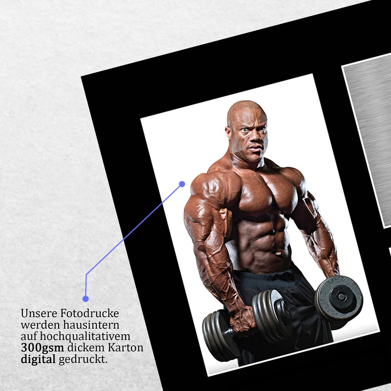 HWC Trading A4 Phil Heath Mr Olympia Gifts Printed Autograph