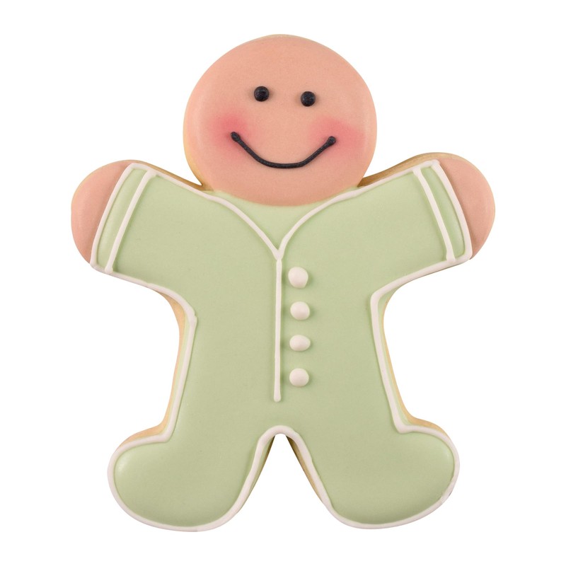 R & M International 8014 Gingerbread Man Shaped Tinplated Steel