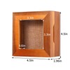 HOUOOFVA 3x3 Tiny Shadow Box Frame, Acacia Wood Keepsake Display