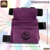 Graintex SS2555 2 Pocket Children Tool Pouch Purple Color Suede