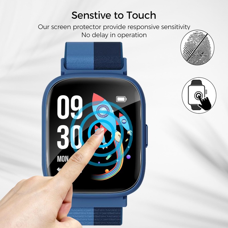 Holilo Pack of 4 Screen Protectors Compatible with Biggerfive Smartwatch