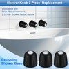 UCDETD Metal Shower Knobs 3 Piece Replacement, Compatible with Price