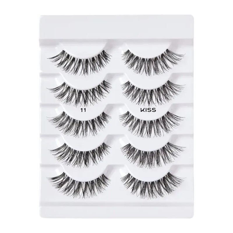 Pack x5 Pares Pestañas Postizas Ligeras Kiss So Wispy