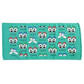 Okutani Corporation Oekaki Series Uwabaki-san Face Towel, 100% Cotton