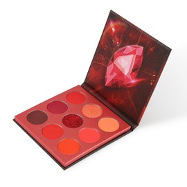 Docolor 9 Colours Red Eyeshadow Palette Shadow Palette Highly Pigmented Mattes Shimmers Naked Smokey Glitter Cream Colorful Powder Waterproof Makeup Palette-Reality