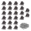 Luomorgo 24 Pack Double Roller Catch Cabinet Latches with Spear