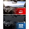 JOYTUTUS Windshield Sun Shade Compatible with 2016-2023 Tacoma 3rd Gen
