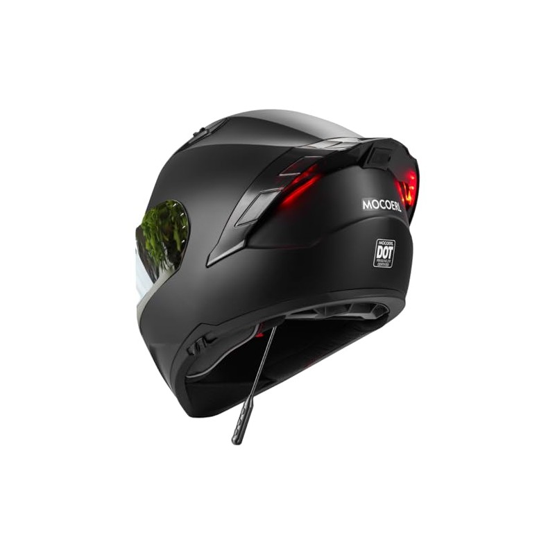 MOCOERL Casco Integral para Moto Certificado Dot con Bluetooth Puede