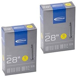 Schwalbe 700 x 18-28c Road Bike Inner Tubes - Presta 60mm Long Valve (Pair)