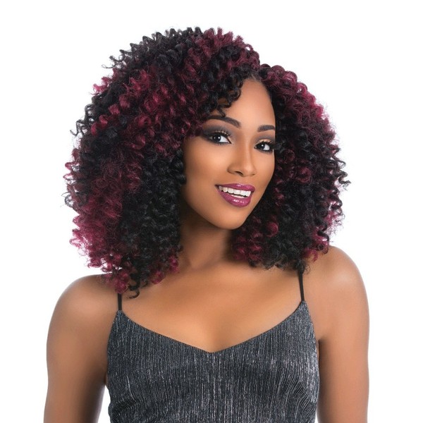 Sensationnel Xpression curly braiding hair - african collection series rod style curls prelooped - 3x Bounce twist 8 inch (T1B/27)