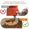 INRLKIT Luxury Cardboard Cat Scratcher Sofa Bed, Couch Shaped Scratching