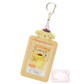 SanrioOriginal Card Holder Keychain (Japan Import) - Includes Cherry Blossom Message Card (Pompompurin)