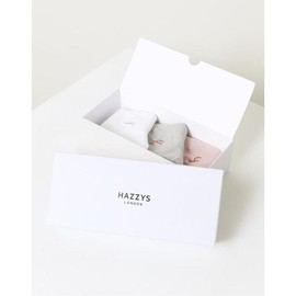 Hazzys (대구신세계)퍼피자수 3색 여성 단목 양말 3종 세트HISS5E200WT (Daegu Shinsegae) Puppy Embroidery 3-Color Women's Ankle Sock 3-Piece Set HISS5E200WT