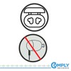 COMPLY 3 Pairs Memory Foam Earplugs for COMPLY Buds2 Pro