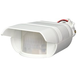 RAB Lighting GT500W Gotcha Outdoor Sensor with 110 Degrees View Detection, Polycarbonate, 500W Power, 120V, White, Multicolor