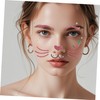 FOMIYES Cute Bunny Face Stickers for Easter Celebrations Temporary Animal