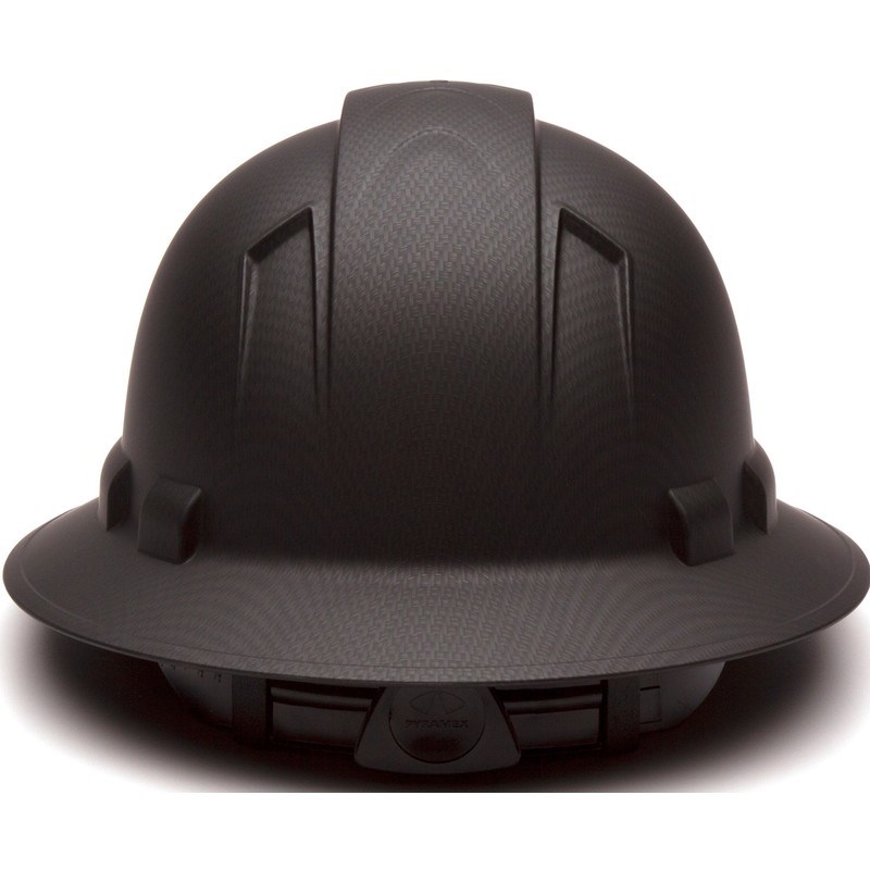 Ridgeline PYRAMEX Ridgeline Full Brim Hard Hat, 4-Point Ratchet Suspension,