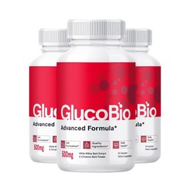 Glucobio 3-Pack Gluco Bio Capsules, GlucoBio Blood Health Dietary Supplement 180 Capsules