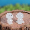 Vctitil 6Pcs Glow in Dark Cartoon Small People Figurines Luminous